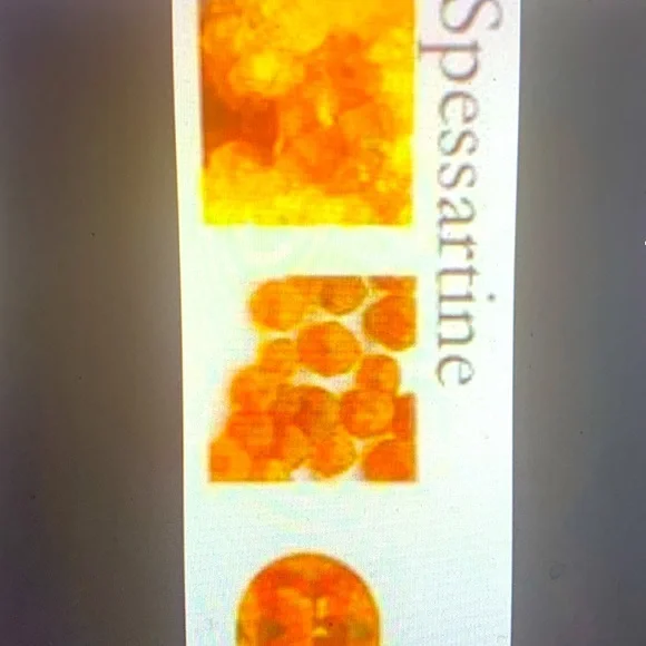 Elegant Silver and Orange Spessartine quartz Jewelry Set with no chain - Picture 13 of 13